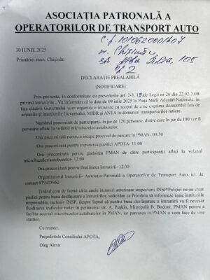 Акция протеста перевозчиков в Кишинёве: требования и причины