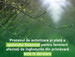 Fermierii afectați de înghețurile din primăvară încep să primească sprijinul  financiar