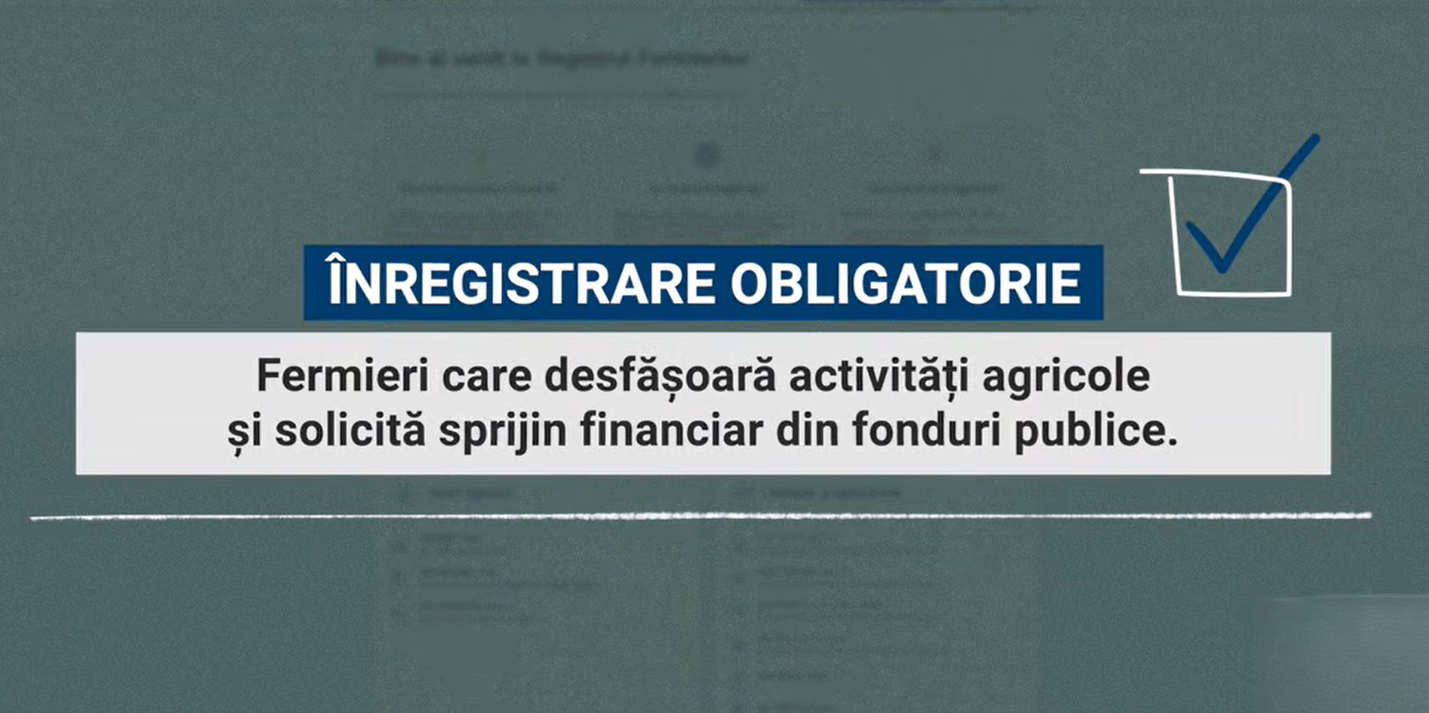 Agricultorii se pot înregistra în Registrul Fermierilor. MAIA explică procedura
